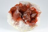 Natural, Red Quartz Crystal Cluster - Morocco #181566-1